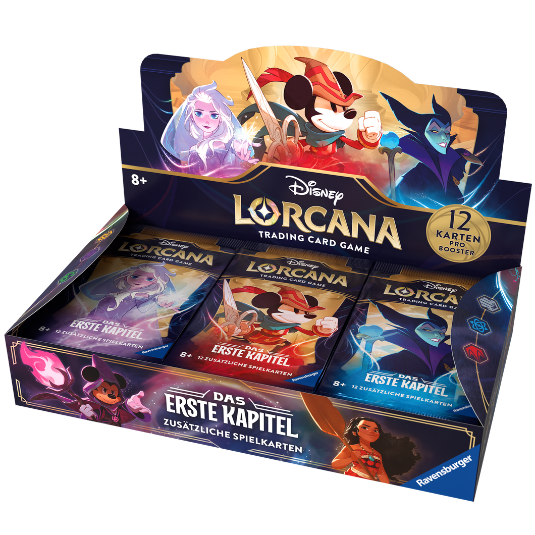 Disney Lorcana Booster Display (24 Packs) First Chapter Erstes Kapitel DE/EN