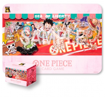 One Piece Card Game -  Playmat and Card Case Set -25th Edition